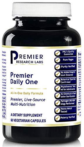 Product Cover Premier Daily One, 60 Capsules, Vegan Product - All-in-One Daily Formula for Premier, Live-Source Daily Multi-Nutrition for The Whole Family