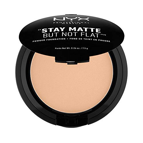 Product Cover NYX Professional Makeup Stay Matte But Not Flat Powder Foundation, Medium Beige, 0.26 Ounce