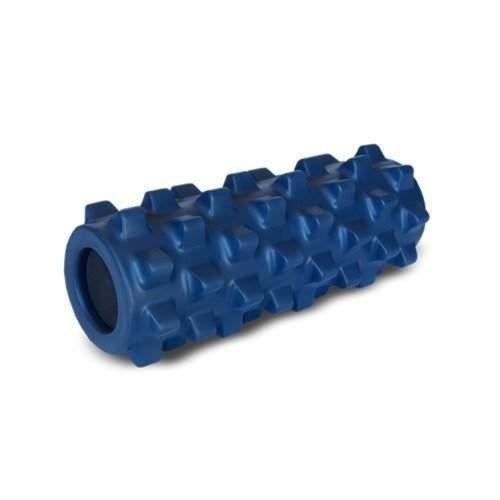 Product Cover RumbleRoller - Half Size 12 Inches - Blue - Original - Textured Muscle Foam Roller - Relieve Sore Muscles- Your Own Portable Massage Therapist - Patented Foam Roller Technology