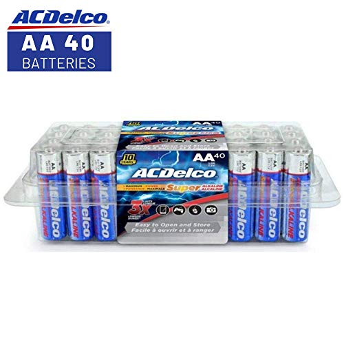 Product Cover ACDelco AA Super Alkaline Batteries In Recloseable Package, 40 Count