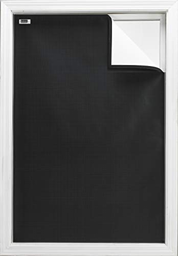Product Cover Blackout EZ - Total Sunlight Blocking Window Cover - Complete Light Block for: Living and TV Room, Nursery, Home Theatre, Small - Customizable to (36