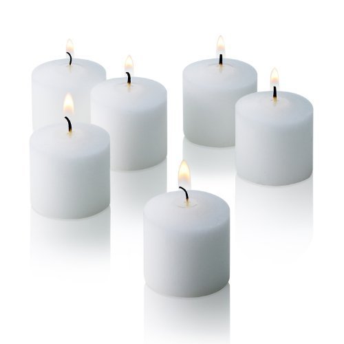 Product Cover 10 Hour White Unscented Votive Candles Set of 72 MADE IN USA