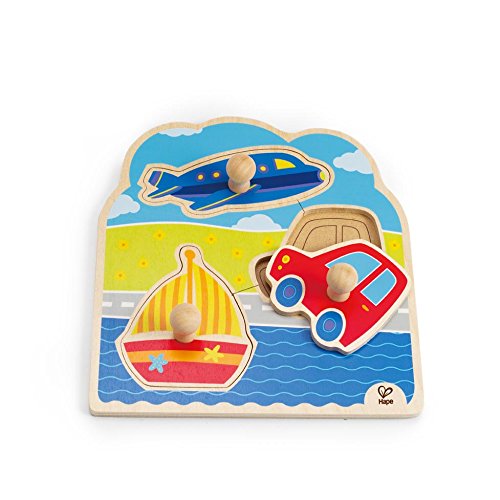 Product Cover Hape On The Go Wooden Toddler Knob Puzzle