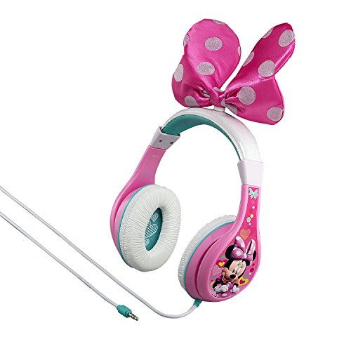 Product Cover Minnie Mouse Headphones for Kids with Built in Volume Limiting Feature for Kid Friendly Safe Listening