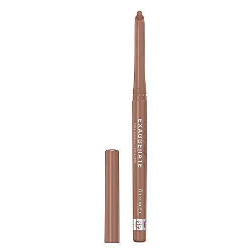 Product Cover Rimmel Exaggerate Lip Liner, Innocent, 1 count, Long Lasting Twist Up Mechanical Lip Color Pencil, Slanted Tip for Precise Application
