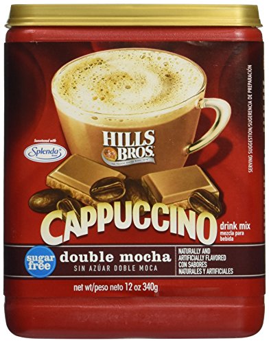 Product Cover Hills Bros. Sugar-free Double Mocha Cappuccino, 12-oz. Canister (Pack of 3)