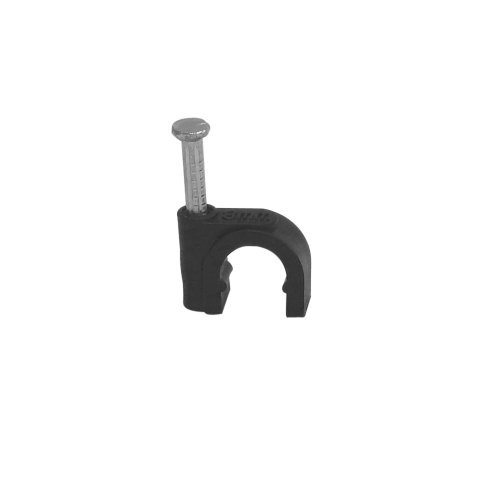 Product Cover Your Cable Store 100 Pack Black / 8mm RG6 Cable Clips
