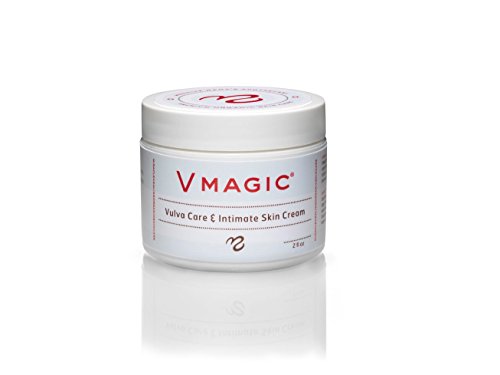 Product Cover Vmagic Organic Vulva Cream & Intimate Skin Care, Feminine Irritation Relief- Relieves Dryness, Itching, Burning, Redness, Chafing, Odor, Menopause Symptoms - Estrogen Free (2 oz)