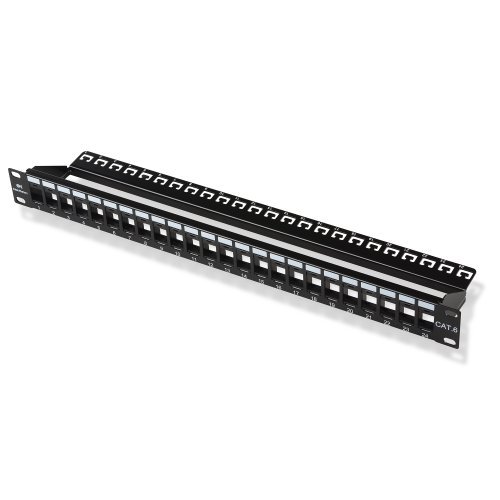 Product Cover Cable Matters Rack or Wall Mount 24-Port Keystone Patch Panel