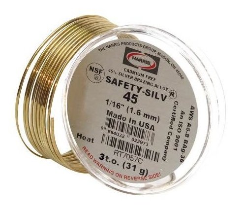 Product Cover Harris 4531 Safety Silv 45 Silver Brazing Alloy 1 t.o.