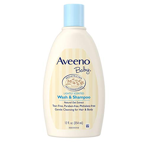 Product Cover Aveeno Baby Wash and Shampoo Lightly Scented (12 fl oz)