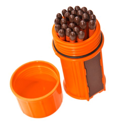 Product Cover UCO Stormproof Match Kit with Waterproof Case, 25 Stormproof Matches and 3 Strikers - Orange