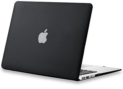 Product Cover Kuzy MacBook Air 13 inch Case A1466 A1369 Soft Touch Cover for Older Version 2017, 2016, 2015 Hard Shell - Black