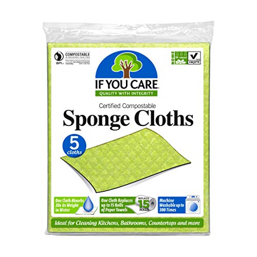 Product Cover IF YOU CARE 100% Natural Sponge Cloths, 5 Count