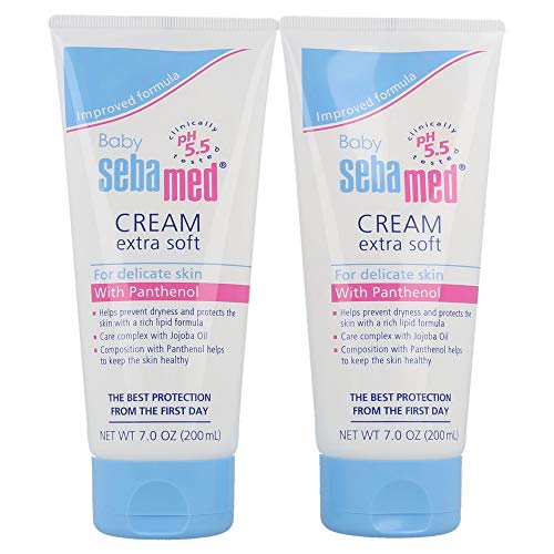 Product Cover Sebamed Baby Cream Extra Soft Ultra Mild Gentle Hydrating Moisturizer for Delicate Skin 7 Fluid Ounces (200mL) Pack of 2