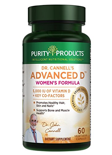 Product Cover Dr. Cannell's Advanced Vitamin D Women's Formula - Purity Products - Fortified with Lutein and Biotin for Healthy Skin and Hair - 60 Vegetarian Capsules