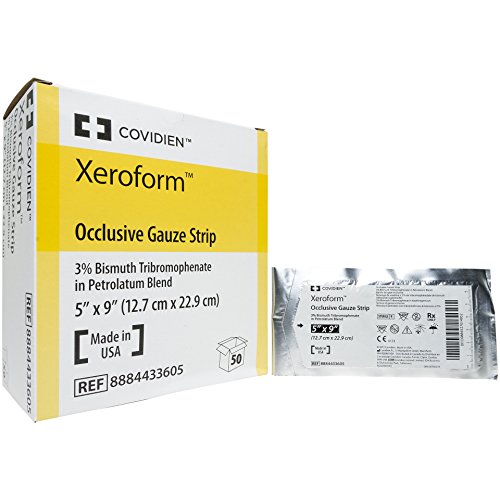 Product Cover Xeroform Petrolatum Gauze Dressing, Xeroform Drs Non-Adh 5X9 in, (1 BOX, 50 EACH)