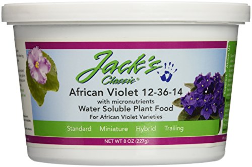Product Cover J R Peters Jacks Classic 12-36-14 Special Fertilizer, 8-Ounce, African Violet - 51208