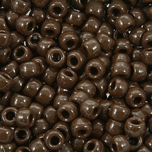Product Cover The Beadery 6 by 9mm Barrel Pony Bead in Chocolate, 900-Piece
