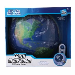 Product Cover Uncle Milton Earth in My Room Remote Control Wall Décor Night Light
