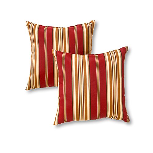 Product Cover Greendale Home Fashions 17 in. Outdoor Accent Pillow (set of 2), Roma Stripe