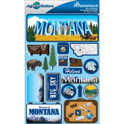 Product Cover Reminisce Jet Setters Dimensional Stickers-Montana