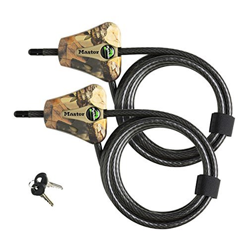 Product Cover 2 Pack , Brown : Master Lock Python Trail Camera Adjustable Camouflage Cable Locks 8418KA-2 CAMO