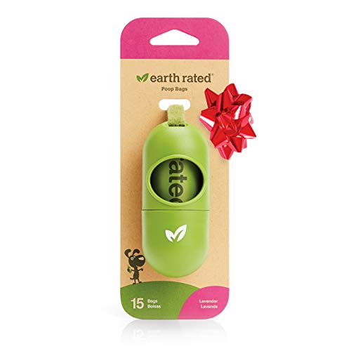 Product Cover Earth Rated Green Dog Waste Bag Dispenser for Leash (Includes 15 scented bags)