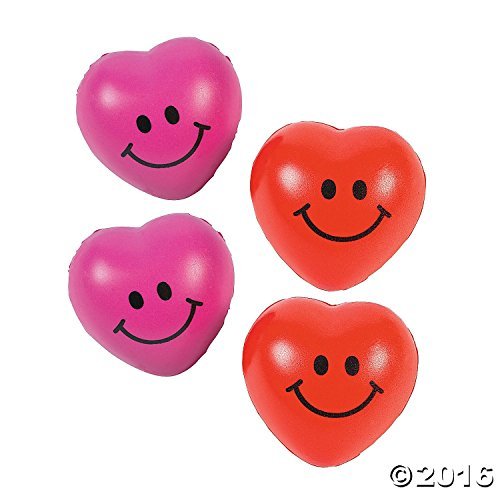 Product Cover Fun Express Mini Heart Relaxable Balls (36 Pack)