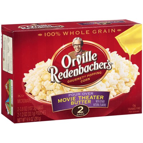 Product Cover Orville Redenbacher's Pour Over Movie Theater Butter 2 pk Microwave Popcorn 9.9 oz (Pack of 12)