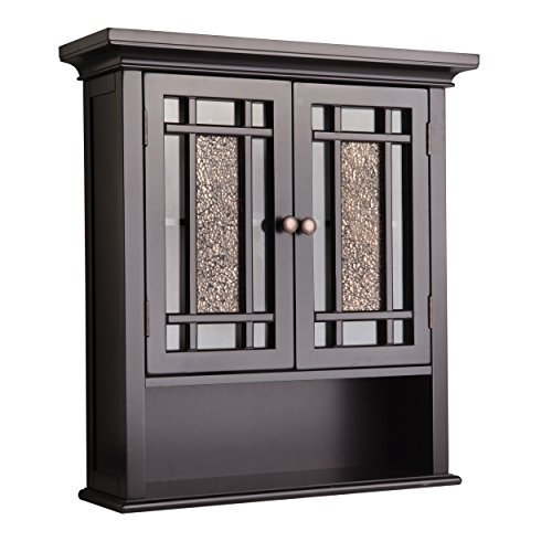 Product Cover Elegant Home Fashions Whitney Wall Cabinet with 2 Doors and 1 Shelf