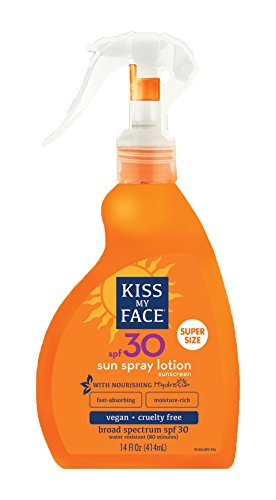 Product Cover Kiss My Face Sun Spray Sunscreen Lotion SPF 30 Sunblock, 14 oz