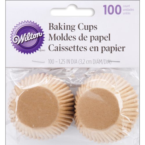 Product Cover Wilton Unbleached Mini Baking Cups, 100 Count (415-1865)