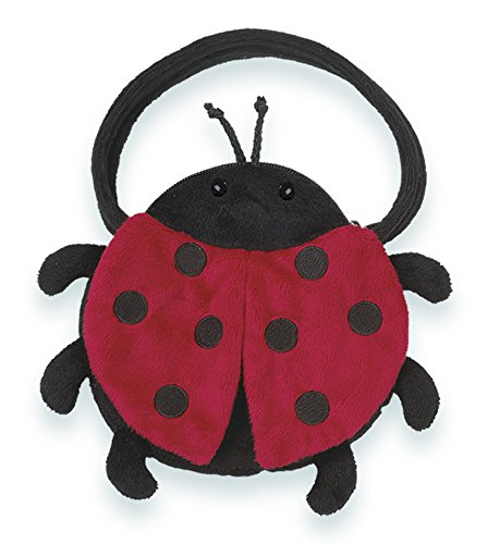 Product Cover Bearington Lucky Bug Carrysome, Girls Plush Ladybug Stuffed Animal Purse, Handbag 7 inches