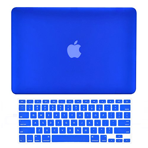 Product Cover TOP CASE - 2 in 1 Signature Bundle Rubberized Hard Case + Keyboard Cover Compatible MacBook White Unibody 13