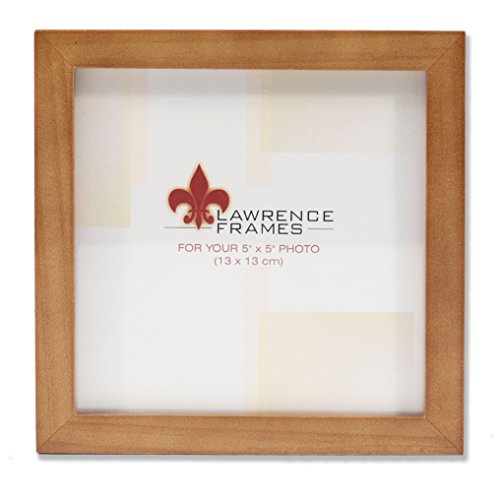 Product Cover Lawrence Frames 766055 Nutmeg Wood Picture Frame, 5 by 5-Inch