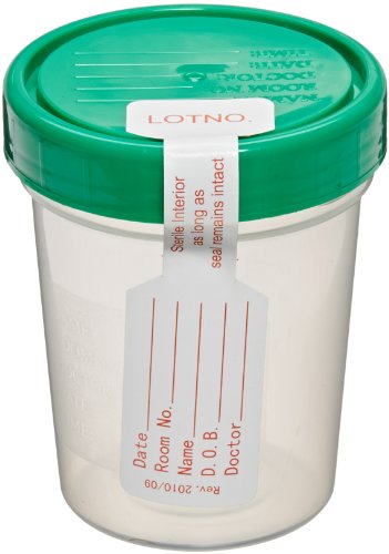 Product Cover Sterile Specimen Cups, Set of 3, Screw Cap, Tamper Evident, 4 oz.