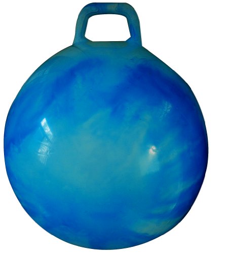 Product Cover Space Hopper Ball with Air Pump: 28in/70cm Diameter for Age 13+, Hop Ball, Kangaroo Bouncer, Hoppity Hop, Jumping Ball, Sit & Bounce (Blue Cloud)