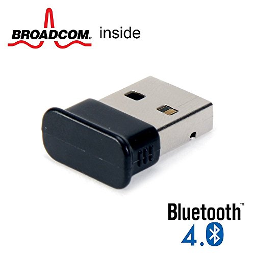 Product Cover GMYLE Bluetooth Adapter Dongle, Ultra-Mini USB Broadcom BCM20702 Class 2 Bluetooth V4.0 Dual Mode Dongle Wireless Adapter with LED