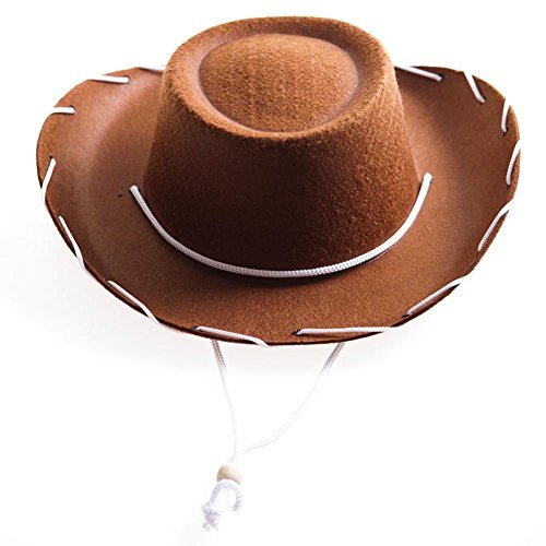 Product Cover Childrens Brown Felt Cowboy Hat by Century Novelty by Century, brown, Size Small