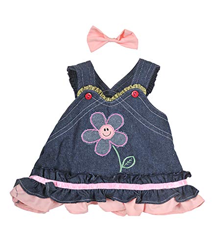 Product Cover Summer Denim Dress w/Bow Teddy Bear Clothes Outfit Fits Most 14