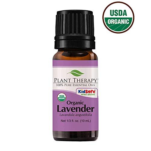 Product Cover Plant Therapy USDA Certified Organic Lavender Essential Oil. 100% Pure, Undiluted, Therapeutic Grade. 10 ml (1/3 oz).
