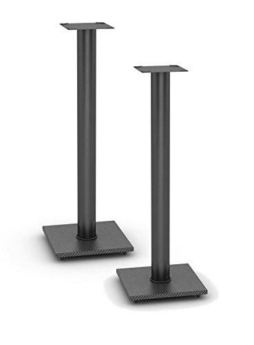 Product Cover Atlantic Speaker Stands for Bookshelf Speakers up to 20 lbs Pair (Black)