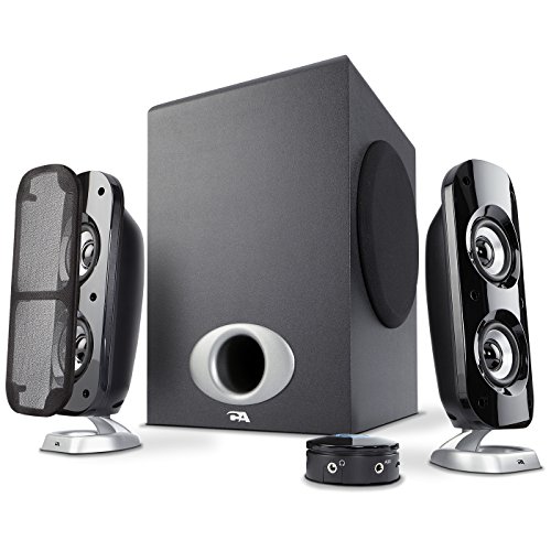 Product Cover Cyber Acoustics High Power 2.1 Subwoofer Speaker System with 80W of Power - Perfect for Gaming, Movies, Music, and Multimedia Sound Solutions (CA-3810)