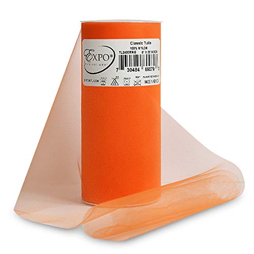 Product Cover Expo Classic Tulle Spool of 25-Yard, Orange