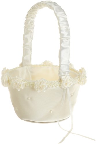 Product Cover Wilton 120-084 Wedding Day Collection Traditional Flower Basket, Ivory