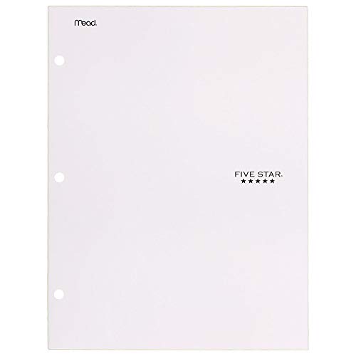 Product Cover Five Star Folder, 4-Pocket, White (72893)