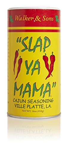 Product Cover Slap Ya Mama All Natural Cajun Seasoning from Louisiana, Original Blend, MSG Free and Kosher, 16-Ounce Canisters, Pack of 3