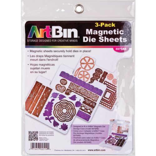 Product Cover ArtBin 6979AB DIE Cut MAGENTIC STOAGE Sheets Refills 3PK, 3, Multicolor