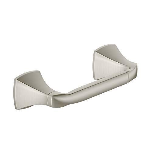 Product Cover Moen YB5108BN Voss Collection Double Post Pivoting Toilet Paper Holder, Brushed Nickel